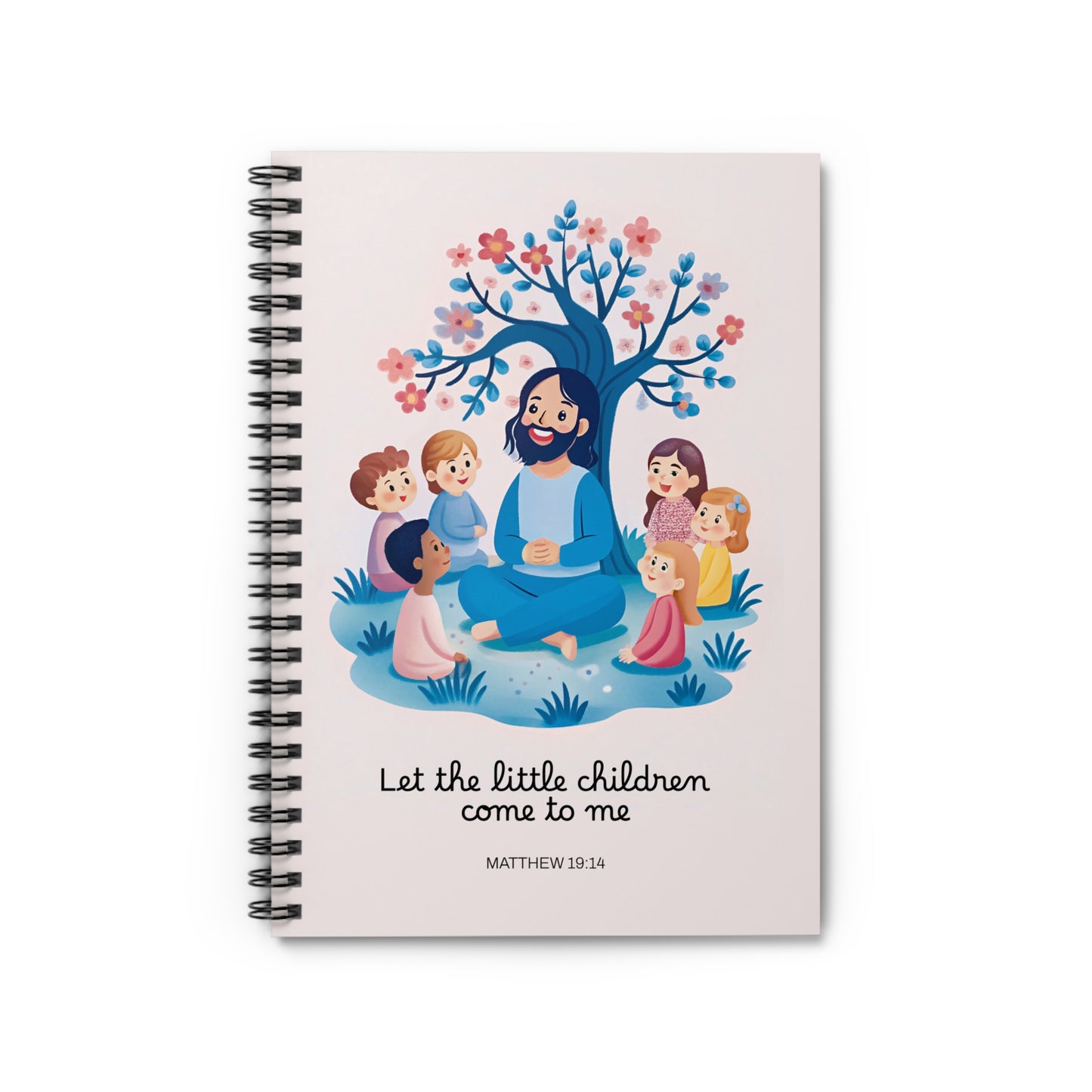Inspirational Spiral Notebook - 'Let the Little Children Come to Me'