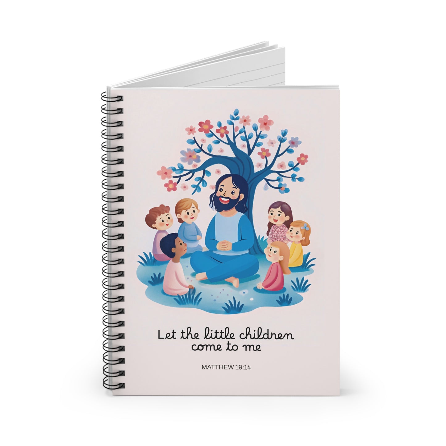 Inspirational Spiral Notebook - 'Let the Little Children Come to Me'