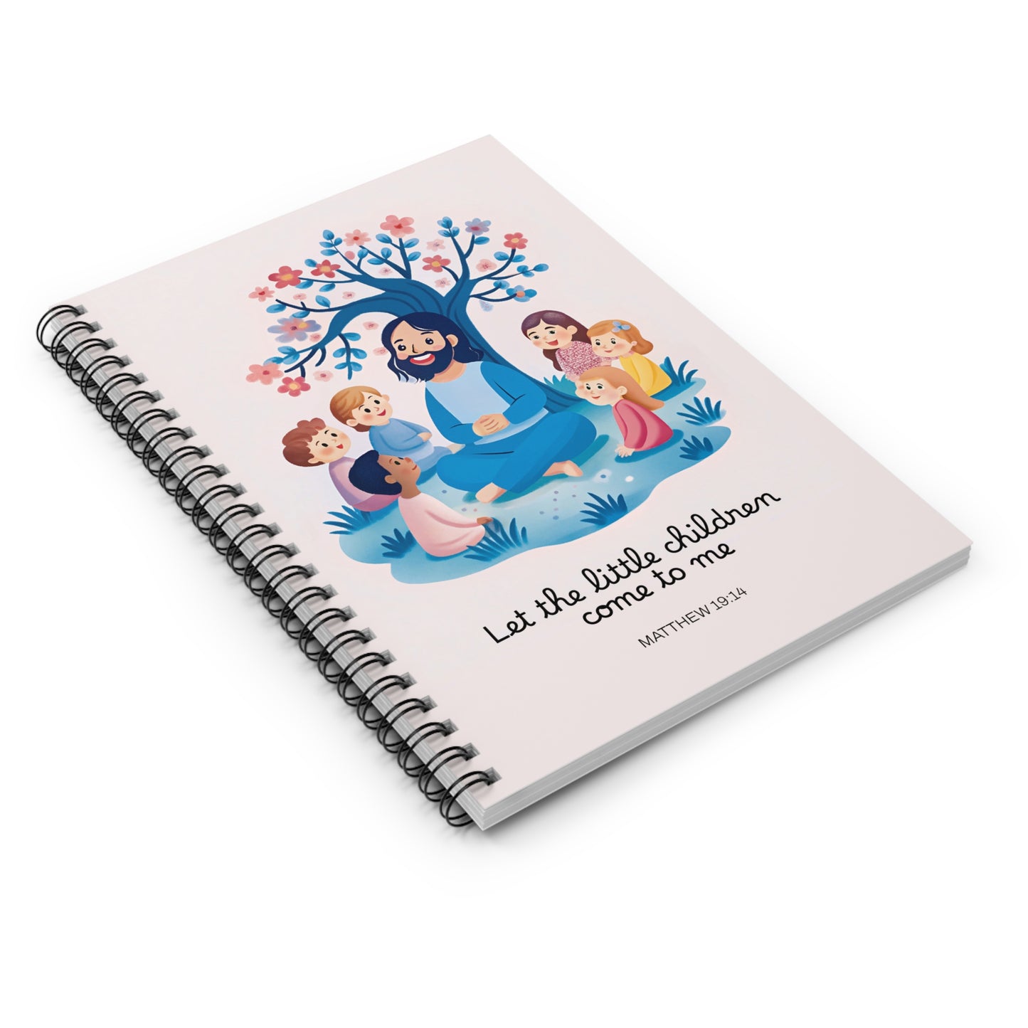 Inspirational Spiral Notebook - 'Let the Little Children Come to Me'